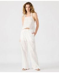 Steve Madden - Crissy Eyelet Patchwork Halter Top Pants - Lyst