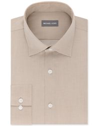Michael Kors - Men's Regular Fit Airsoft Stretch Non-iron Performance Solid Dress Shirt - Lyst