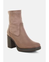 LONDON RAG - Enito Microfiber Sock Boots - Lyst