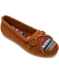 Minnetonka - Kilty Hardsole Moccasin - Lyst