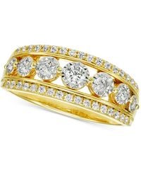 Macy's - Diamond Openwork Triple Row Ring (1/2 Ct. T.w. - Lyst
