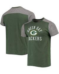 Majestic Green, Gray Green Bay Packers Field Goal Slub T-shirt