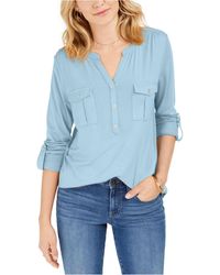 macy's style and co plus size tops