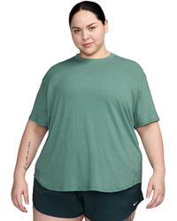 Nike - Plus Size One Relaxed Dri-fit Shorts-sleeve Top - Lyst