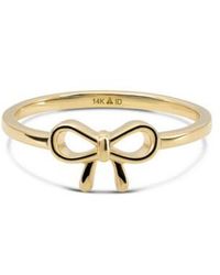 DEVATA - Bow Ring In 14k Size Approx. Grams - Lyst