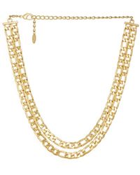 Ettika - Double Plated Figaro Chain Link Necklace - Lyst