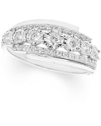 Macy's - Diamond Three Row Ring (1/2 Ct. T.w. - Lyst