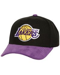Mitchell & Ness - Distressed Los Angeles Lakers Corduroy Pro Crown Adjustable Hat - Lyst