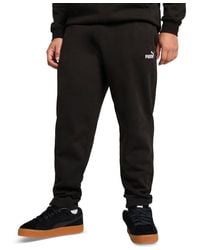 PUMA - Logo Fleece Open Bottom Regular-fit Sweatpants - Lyst