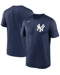 Nike Shirt Mens Large Blue Crew Neck Lightweight Outdoor Yankees Baseb –  Goodfair