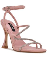 Nine West Blitz Ankle Strap Dress Sandals in Light Blue (Blue) - Lyst