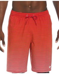 Nike - Fade Stripe Breaker Ombre 9" Swim Trunks - Lyst