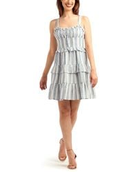 Bcx - Striped Sleeveless Pull-on Dress - Lyst