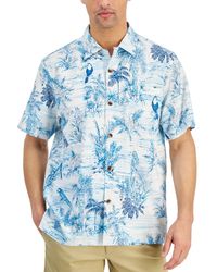 Tommy Bahama - Bird's-eye View Tropical-print Button-down Silk Camp Shirt - Lyst