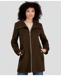 Michael Kors - Michael Collared Zip-front Coat - Lyst