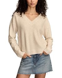 Lucky Brand - Waffle V-neck Sweater - Lyst