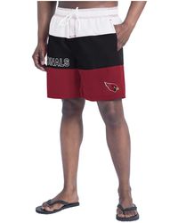 G-III 4Her by Carl Banks - Cardinal/black Arizona Cardinals Sunrise Volley Swim Shorts - Lyst