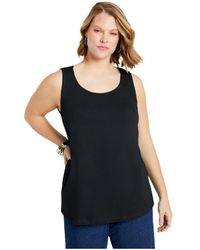 June + Vie - June + Vie Plus Size June + Vie Scoopneck One + Only Tank Top - Lyst