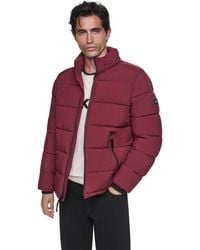 DKNY - Hooded Puffer Jacket - Lyst