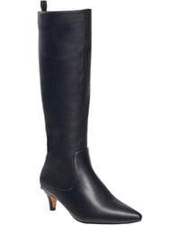 French Connection - Darcy Kitten Heel Knee High Boots - Lyst