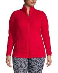 Lands' End - Plus Size Anyweather Fleece Full Zip Jacket - Lyst