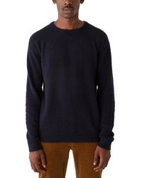 Frank And Oak - Textured Crewneck Long Sleeve Sweater - Lyst