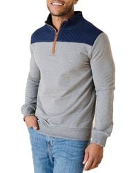 Hope & Henry - Organic French Terry Half Zip Pullover - Lyst