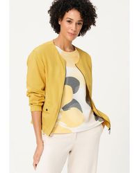 Olsen - Collarless Zip Jacket - Lyst