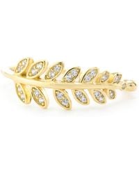 Macy's - Pave Leaf Ring - Lyst