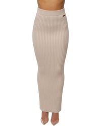 JLUXLABEL - Soft Reset Ribbed Skirt - Lyst