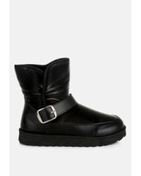 LONDON RAG - Jammy Buckle Strap Puffy Ankle Boots - Lyst