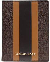 Michael Kors - Michael Logo Bedford Travel Passport Wallet - Lyst