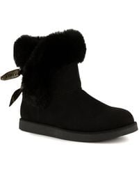 Juicy Couture - Faux Suede Cozy Winter & Snow Boots - Lyst