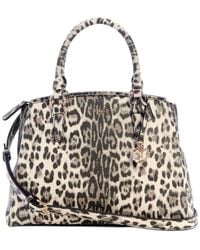 Guess - Tinsley Medium Leopard Print Three Compartment Satchel - Lyst