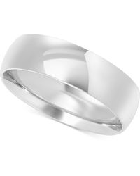 Macy's - Polished Comfort Fit Wedding Band - Lyst