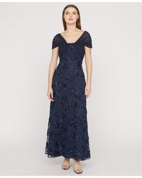 JS Collections - Carolina Ankle V-neck Gown - Lyst