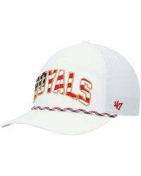 Men's '47 Cream Kansas City Chiefs Super Bowl LVII Champions Chamberlain  Two-Tone Hitch Adjustable Hat