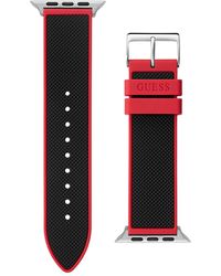 Guess - On Red Silicone Band Compatible - Lyst