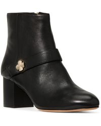 Kate Spade - Decorative Flower Block Heel Ankle Booties - Lyst