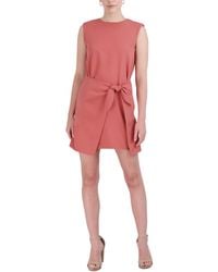 Laundry by Shelli Segal - Tie-front A-line Mini Dress - Lyst