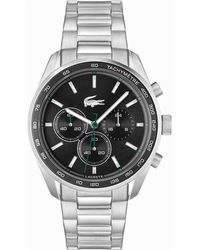 Lacoste - Chronograph Boston Stainless Steel Bracelet Watch 44mm - Lyst