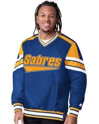 Starter - Royal Buffalo Sabres Reliever V-neck Pullover Jacket - Lyst