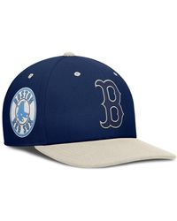 Nike - Navy/cream Boston Red Sox Pro Performance Snapback Hat - Lyst