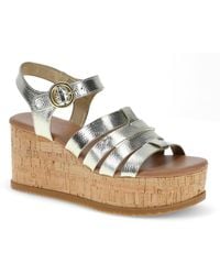 BareTraps - Savannah Platform Wedge Sandals - Lyst