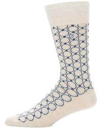 Perry Ellis - Patterned Medallion Crew Socks - Lyst