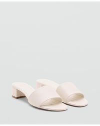 Mango - Strap Block-heel Sandals - Lyst