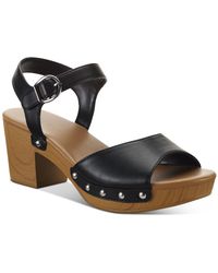 cream low heel sandals
