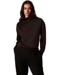 Calvin Klein - Mock Neck Long-sleeve Pullover - Lyst