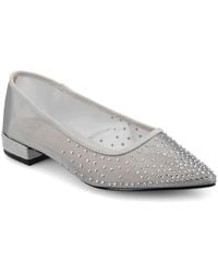 Journee Collection - Gracelynn Embellished Mesh Ballet Flats - Lyst