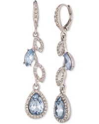 Givenchy - Mixed Crystal Vine Linear Drop Earrings - Lyst